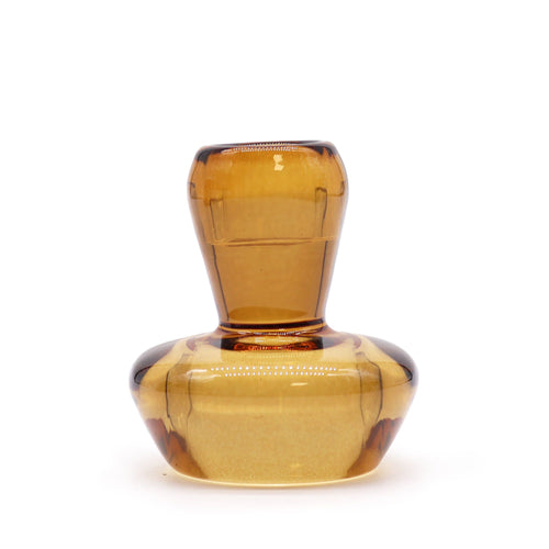 Antique Amber Mushroom Candle & Tealight Holder