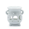 White Moon Phase Cauldron Oil Burner